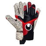 Uhlsport Torwarthandschuhe Powerline Supergrip Schwarz Rot Wei