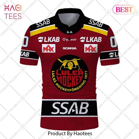 Personalized Shl Lulea Hf Home Jersey Style Polo Shirt