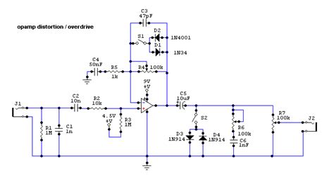 distortion pedal schematic - Wiring Diagram and Schematics