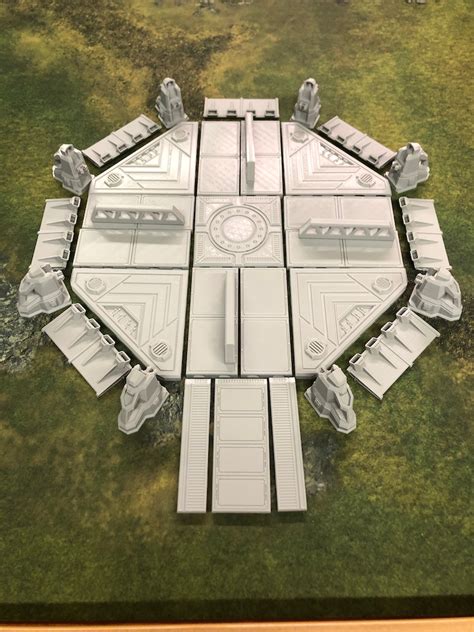 Landing Pad Spaceship Sci Fi Outpost Mm Dnd Starfinder Etsy