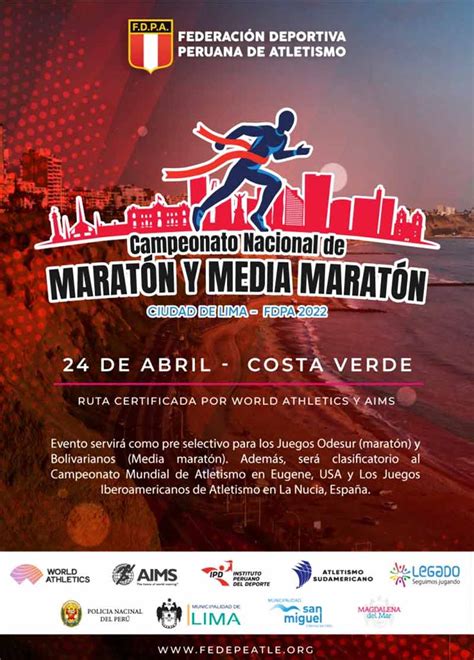 Campeonato Nacional De Marat N Y Media Marat N Running Peru