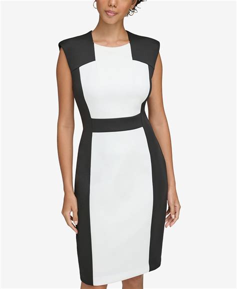 Calvin Klein Petite Colorblocked Sheath Dress Macys