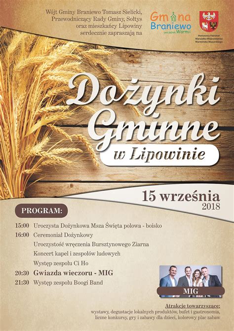 Urząd Gminy Braniewo Dożynki Gminne w Lipowinie