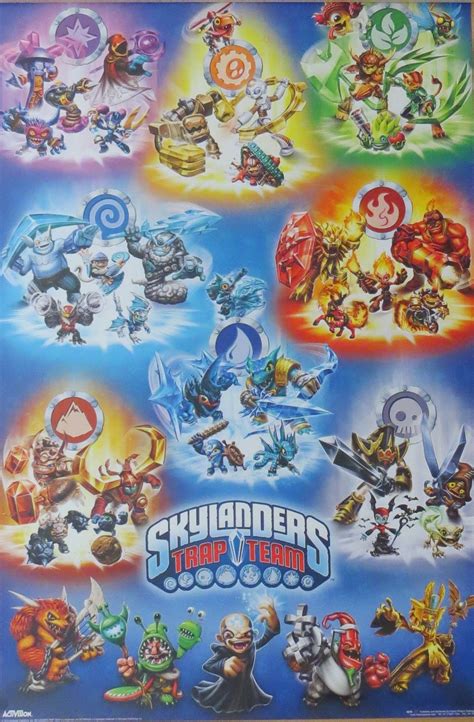 Skylanders Trap Team Characters Poster