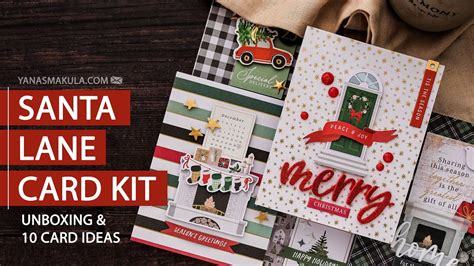 Spellbinders Santa Lane Christmas Kit Unboxing 10 Cards YouTube