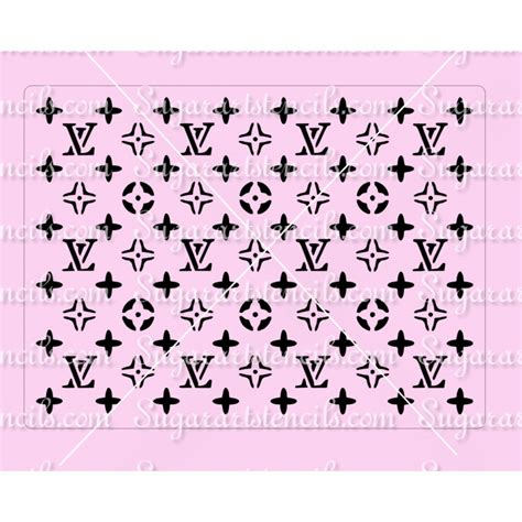 Louis Vuitton Icing Stencil Literacy Basics