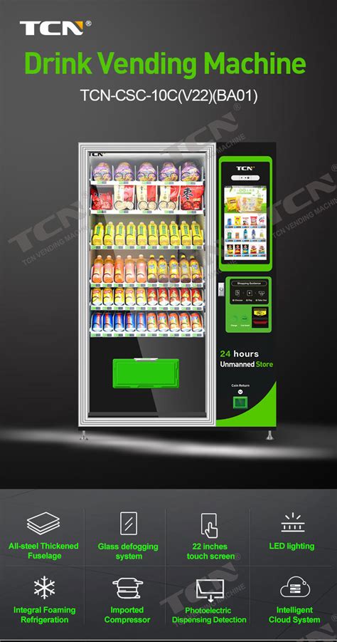 TCN CCSC 10C V22 BA01 New Model Large Capacity Automatic Snack Drink