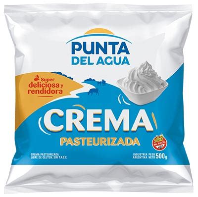 Crema Pasteurizada 500g Punta del Agua Productos Lácteos