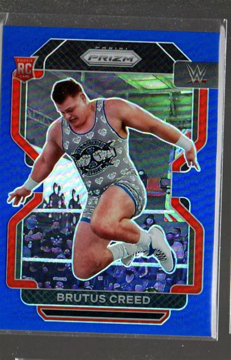 2022 Panini Prizm WWE Prizms Blue 144 Brutus Creed NM MT