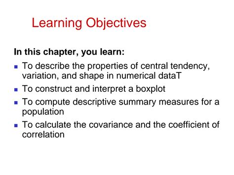 Solution Chapter Numerical Descriptive Measures Studypool