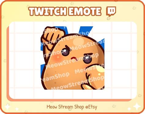 An Image Of A Cartoon Character With The Caption Meow Stream Shop Etsy