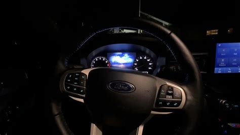 2023 Ford Explorer Night Ambient Lights Interior And Exterior Youtube