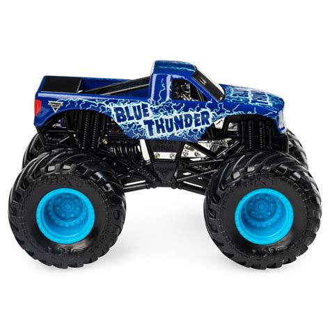 Monster Jam, Official Blue Thunder Monster Truck, Die-Cast Vehicle, 1: ...