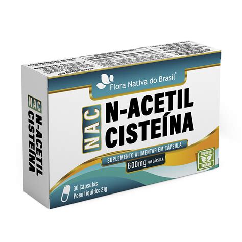 Kit X Nac N Acetilcisteina Mg Capsulas Cada Flora Nativa