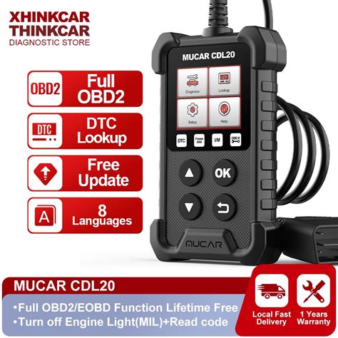 MUCAR herramientas de diagnóstico de coche CDL20 OBD2 escáner lector