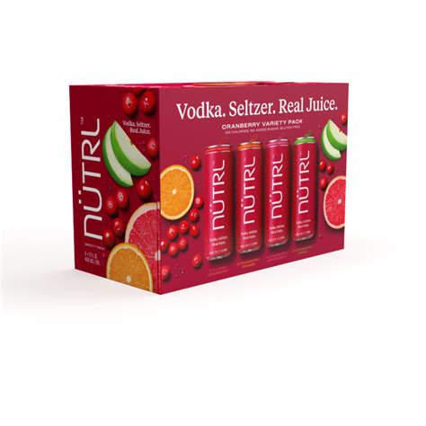 NÜtrl Vodka Seltzer Launches Cranberry Variety Pack Maxim