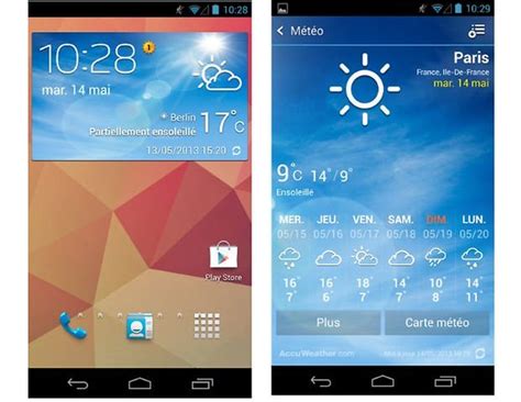 Galaxy S4 Le Launcher Et Le Widget Météo Pour Les Autres Smartphones