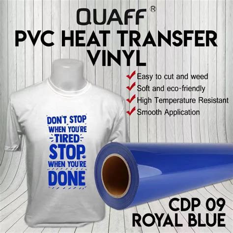 Quaff Korea Heat Transfer Vinyl Cdp Royal Blue Meter Lazada Ph