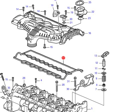 Ventildeckeldichtung 31430317 Volvo Penta