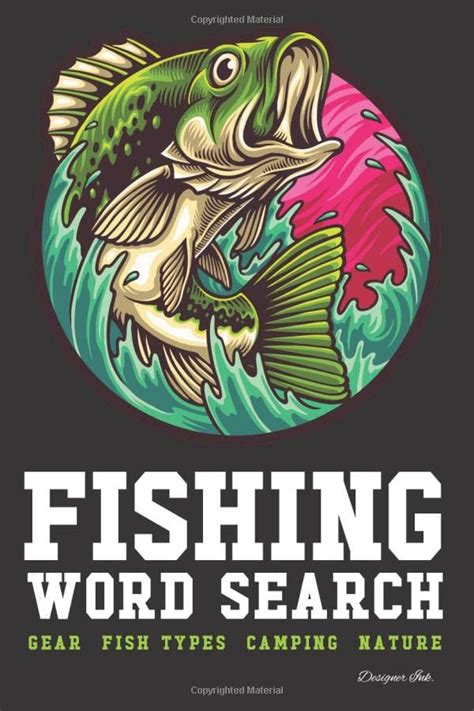 Fishing Word Search Gear Fish Types Camping Nature