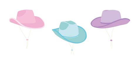 Set Of Cartoon Cowboy Hats With Drawstrings Party Hat Fashion Style