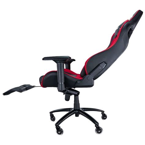 Silla Gaming Talius Caiman V2 Rojo Negro con reposapiés