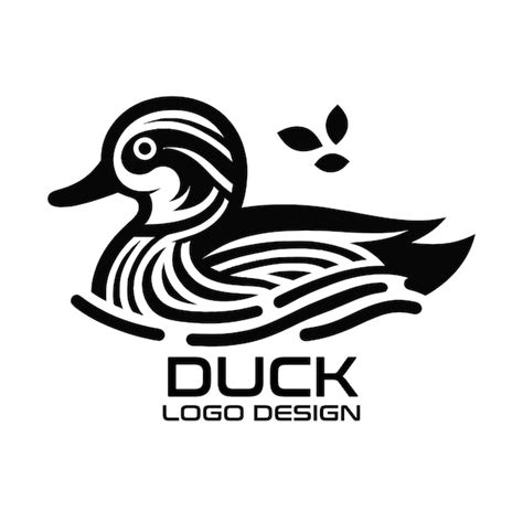 Duck Vector Logo Design Premium Ai Generated Vector