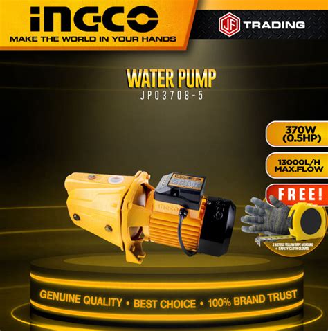 Ingco Water Pump Jp W With Free Meters Yellow Tape Measure