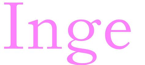 Inge Name For Girls Uk Baby Names