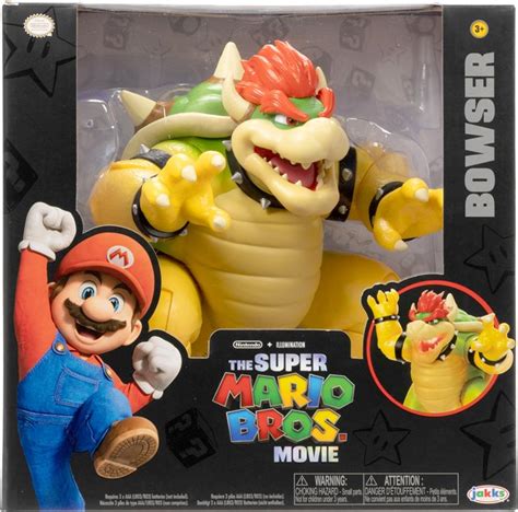 Super Mario Bros Movie Bowser Figur Som Sprutar Eld 18 Cm 417204