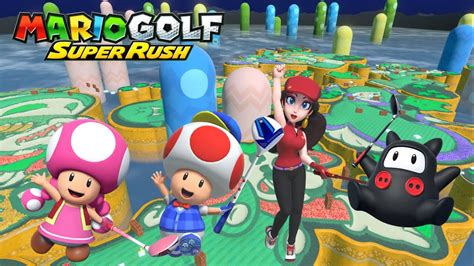 Mario Golf Super Rush Speed Golf Toadette Vs Toad Vs Pauline Vs