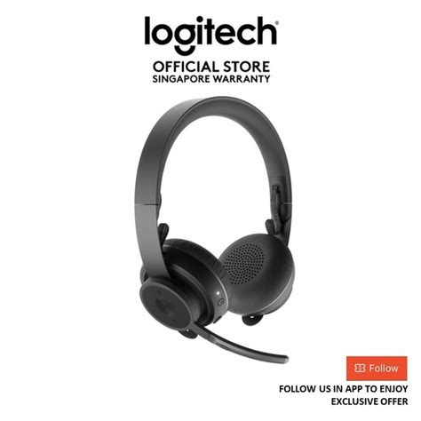 Logitech Zone Wireless Plus Premium Bluetooth Wireless Headset With Anc Unifying Receiver