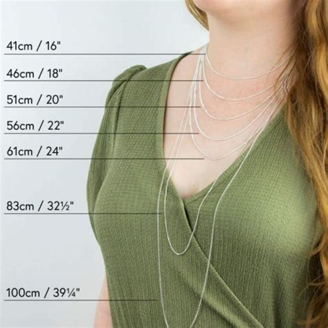 guide  jewellery chain featuring length  chain types