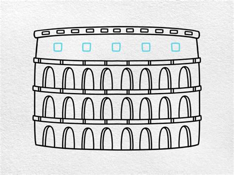 How To Draw The Colosseum Helloartsy