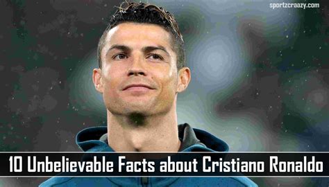 Cristiano Ronaldo Facts 10 Unbelievable Facts About Cristiano Ronaldo