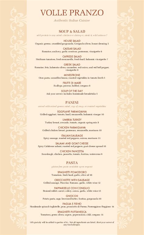 Italian Menu Template Designs Easy To Use Musthavemenus