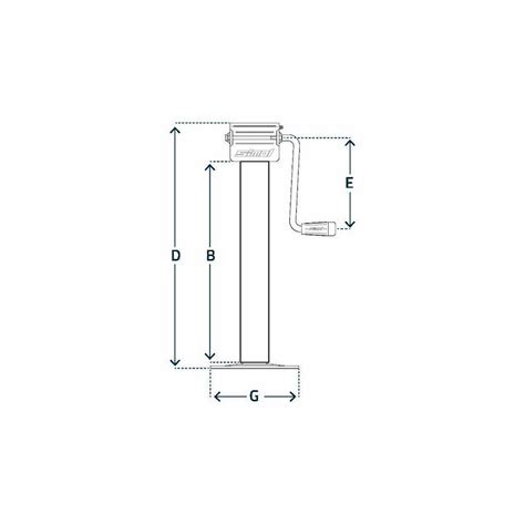 Noga Podporowa SIMOL DG701 Z Ramieniem Bocznym 3000kg 300mm Nogi