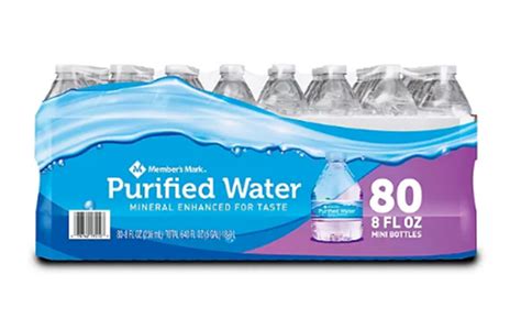 Members Mark Purified Water 8 Oz Bottle 80 Pk A1 For Sale Online Ebay