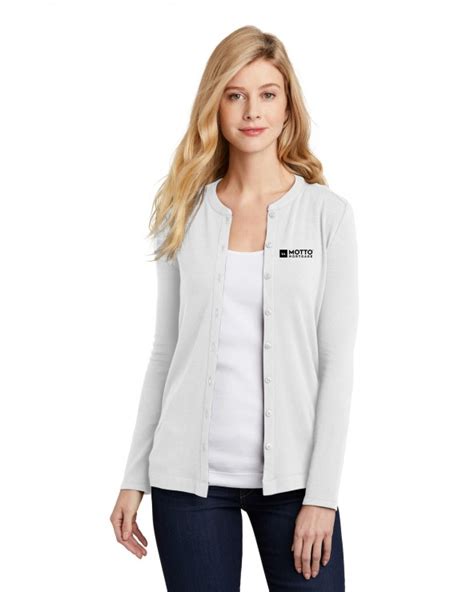 Women Port Authority Ladies Concept Stretch Button Front Cardigan