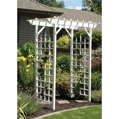 Dura Trel In W X In H White Garden Arbor At Lowes