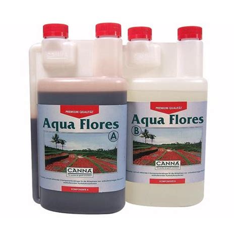 Concimi Nutrimenti Per Hydro Canna Aqua Flores A B 2x 1l Idrogrow