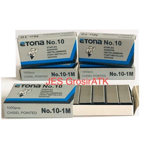 Jual Isi Staples ETONA No 10 Kotak Kecil Shopee Indonesia