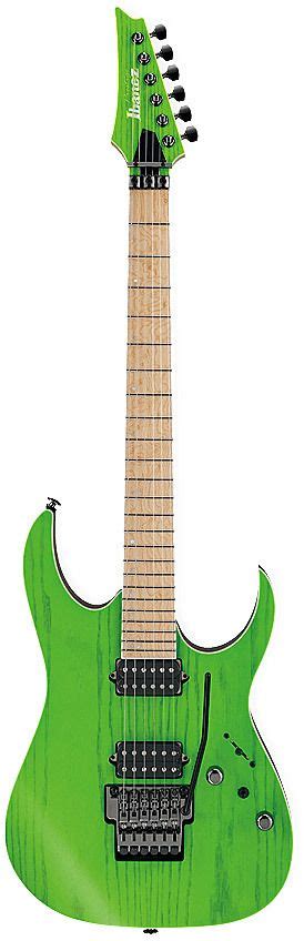 Ibanez Rgr Prestige Reverse Headstock Trans Fluorscent Green Musique