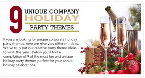 9 Unique Company Holiday Party Themes - Cooper's Catering