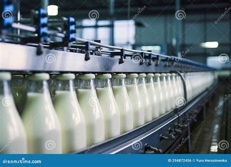 Bottling Milk At A Dairy Plant Tasty Healthy Milk Milk Production At