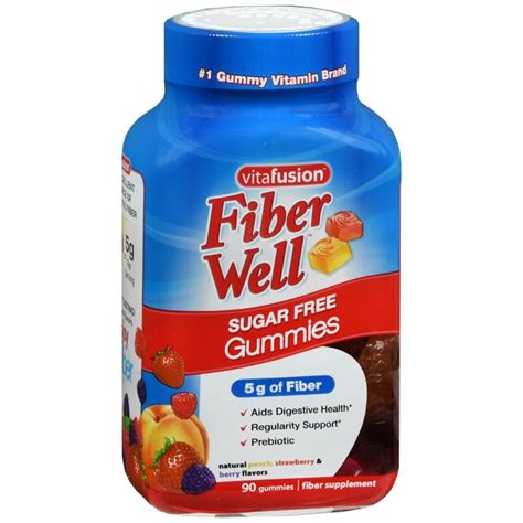 Vitafusion Fiber Well Sugar Free Gummies Assorted Flavors 90 Ea Medcare Wholesale Company