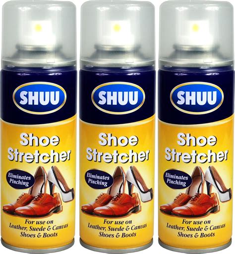 Shoe Stretcher Spray Relieves Tight Fitting Shoes Leather Suede Softener Set Of 3