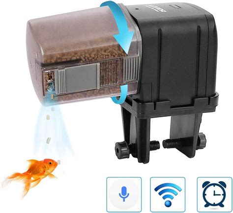 Lychee Aquarium Automatic Fish Food Tank Feeder Timer Auto Feeders For