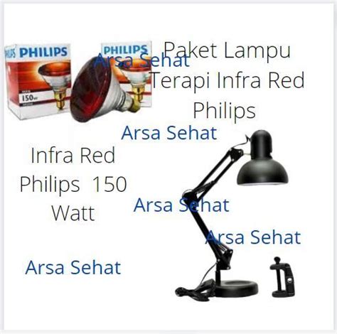 Paket Lampu Terapi Infrared Philips Tiang Bohlam Philips Infrared