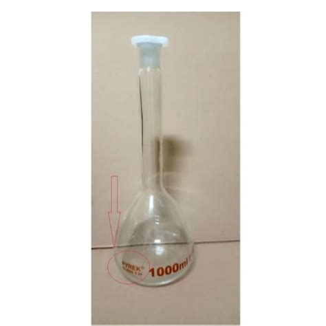 Jual Labu Ukur Volumetric Flask 1000 Ml 1 Liter PYREK K RRC